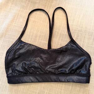 lululemon athletica Black Shimmer Sports Bra